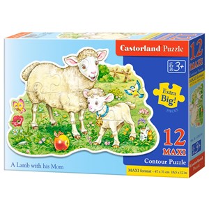 Castorland (B-120079) - "A Lamb with his Mom" - 12 piezas