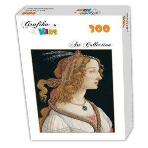Grafika Kids (00694) - Sandro Botticelli: "Portrait of a young Woman, 1494" - 300 piezas