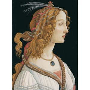 Grafika Kids (00694) - Sandro Botticelli: "Portrait of a young Woman, 1494" - 300 piezas