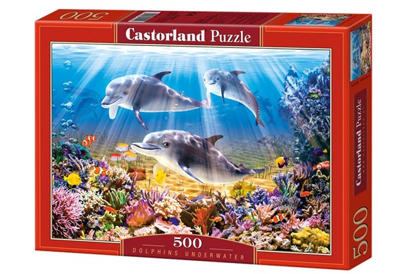 Castorland (B-52547) - "Dolphins Underwater" - 500 piezas