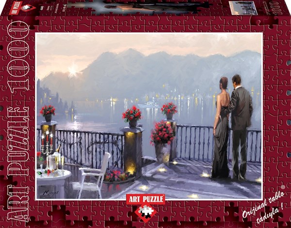 Art Puzzle (4449) - Richard Macneil: "Lake Cafe" - 1000 piezas