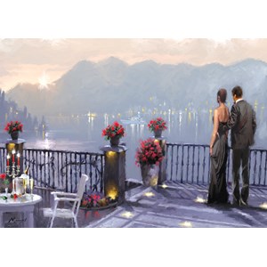 Art Puzzle (4449) - Richard Macneil: "Lake Cafe" - 1000 piezas