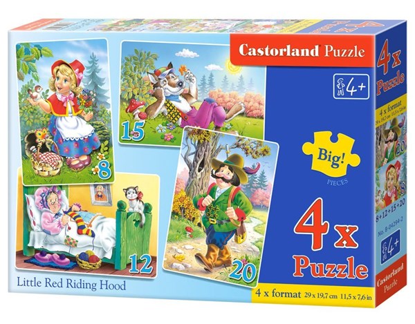 Castorland (04294) - "Little Red Riding Hood" - 8 12 15 20 piezas