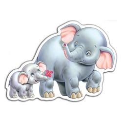 Castorland (B-04249) - "Babies of the jungle" - 4 5 6 7 piezas