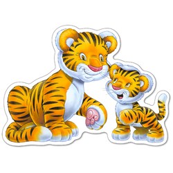 Castorland (B-04249) - "Babies of the jungle" - 4 5 6 7 piezas