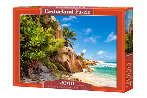 Castorland (C-200665) - "Paradise Beach of Seychelles" - 2000 piezas