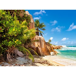 Castorland (C-200665) - "Paradise Beach of Seychelles" - 2000 piezas