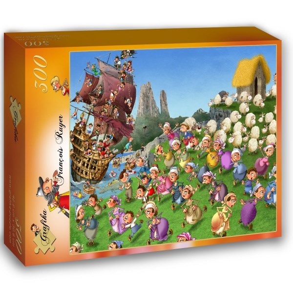 Grafika Kids (00843) - François Ruyer: "Pirates" - 300 piezas