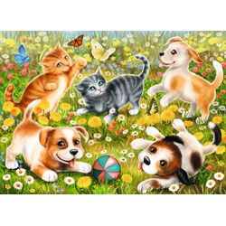 Ravensburger (09624) - "Cats & Dogs" - 60 piezas
