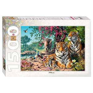 Step Puzzle (83054) - "Tigers" - 1500 piezas