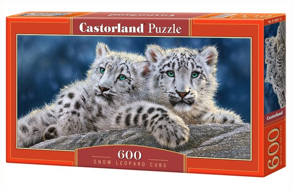 Castorland (B-060115) - "Snow Leopard Cubs" - 600 piezas