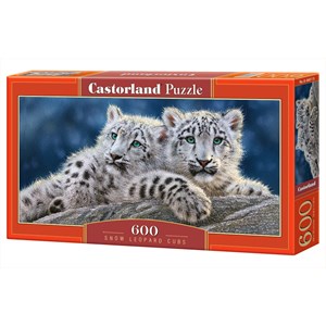 Castorland (B-060115) - "Snow Leopard Cubs" - 600 piezas