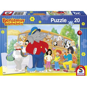 Schmidt Spiele (56049) - "Benjamin The Elephant, Trip to the Zoo" - 20 piezas