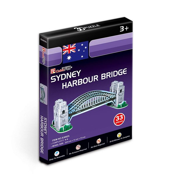 Cubic Fun (S3002H) - "Autralia, Sydney Harbour Bridge" - 33 piezas