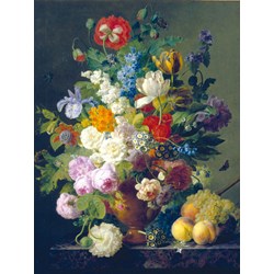 Clementoni (31415) - Jan Frans Van Dael: "Flowers in Vase" - 1000 piezas