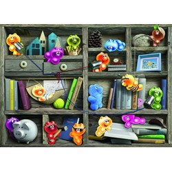 Ravensburger (19483) - "Gelini Bookshelf" - 1000 piezas