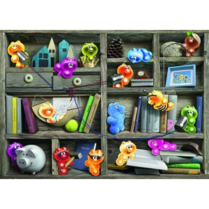 Ravensburger (19483) - "Gelini Bookshelf" - 1000 piezas