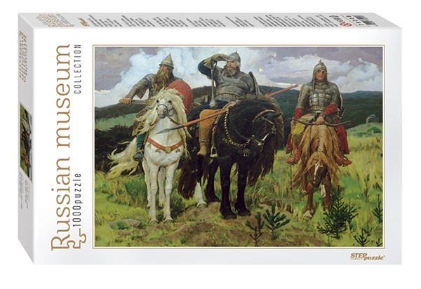 Step Puzzle (79209) - Víktor Vasnetsov: "Bogatyrs" - 1000 piezas