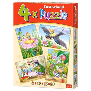Castorland (B-04270) - "4 tales and legends" - 8 12 15 20 piezas