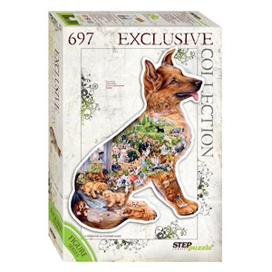 Step Puzzle (83503) - "Dog" - 697 piezas