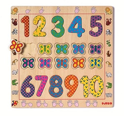 Djeco (01801) - "The Numbers from 1 to 10" - 20 piezas
