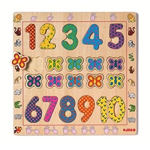 Djeco (01801) - "The Numbers from 1 to 10" - 20 piezas
