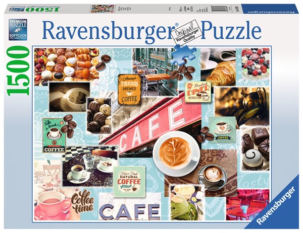 Ravensburger (16346) - "Coffee and Dessert" - 1500 piezas