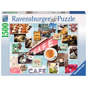 Ravensburger (16346) - "Coffee and Dessert" - 1500 piezas