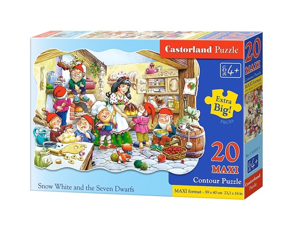 Castorland (C-02207) - "Snow-White and the Seven Dwarfs" - 20 piezas