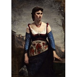 Grafika (01980) - Jean-Baptiste-Camille Corot: "Agostina, 1866" - 1000 piezas