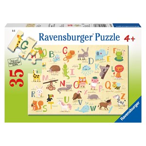 Ravensburger (08761) - "A-Z Animals" - 35 piezas