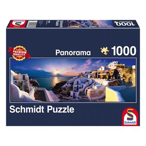 Schmidt Spiele (58281) - "Santorini" - 1000 piezas