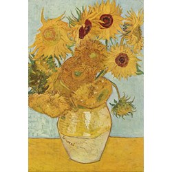Grafika (00033) - Vincent van Gogh: "Vase with 12 sunflowers, 1888" - 100 piezas
