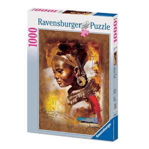 Ravensburger (15352) - "Young African Woman" - 1000 piezas
