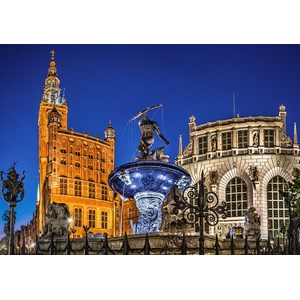 Castorland (B-52936) - "Neptune Fountain, Gdansk" - 500 piezas