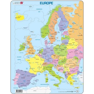 Larsen (A8-FR) - "Map of Europe - FR" - 37 piezas