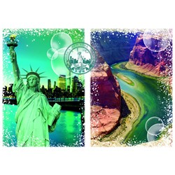 Grafika (T-00212) - "United States of America" - 1000 piezas