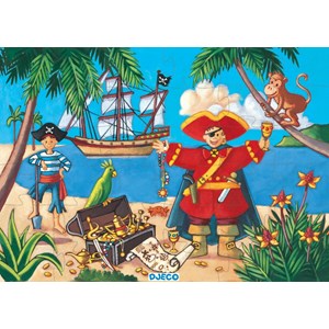 Djeco (07220) - "The Pirate and his Treasure" - 36 piezas