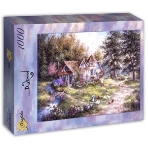 Grafika (T-00510) - Dennis Lewan: "Glacier Ridge Manor" - 1000 piezas