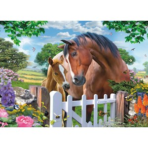 King International (05388) - "Horses at the Gate" - 1000 piezas