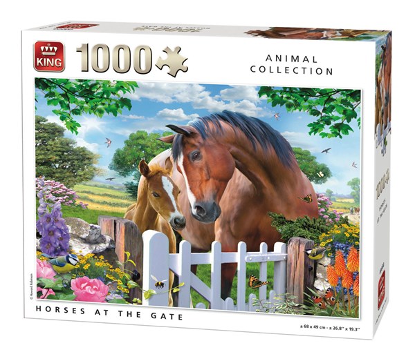 King International (05388) - "Horses at the Gate" - 1000 piezas