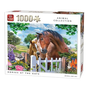 King International (05388) - "Horses at the Gate" - 1000 piezas