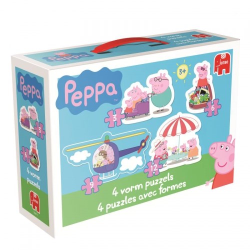 Jumbo (18471) - "Peppa Pig" - 3 6 9 12 piezas