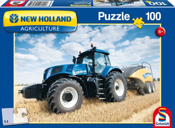Schmidt Spiele (56081) - "New Holland Bigbaler" - 100 piezas