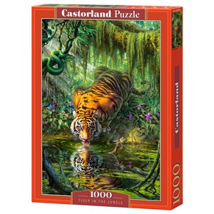 Castorland (C-103935) - "Tiger in the Jungle" - 1000 piezas