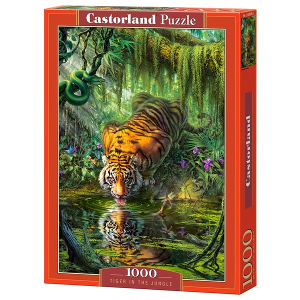 Castorland (C-103935) - "Tiger in the Jungle" - 1000 piezas
