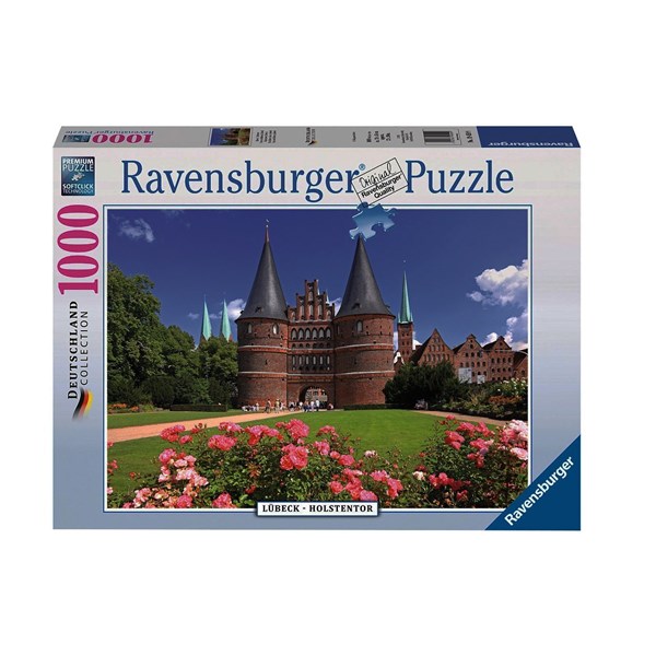 Ravensburger (19459) - "Lübeck, Holstentor, Germany" - 1000 piezas