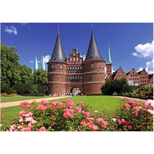 Ravensburger (19459) - "Lübeck, Holstentor, Germany" - 1000 piezas