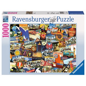 Ravensburger (19212) - "On the Road!" - 1000 piezas