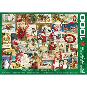 Eurographics (6000-0784) - "Vintage Christmas Cards" - 1000 piezas